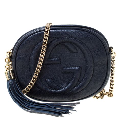 gucci soho dark blue|gucci guccissima wallet.